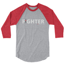 Load image into Gallery viewer, Fighter 3/4 sleeve raglan shirt