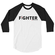 Load image into Gallery viewer, Fighter 3/4 sleeve raglan shirt