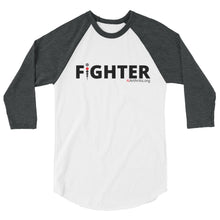 Load image into Gallery viewer, Fighter 3/4 sleeve raglan shirt