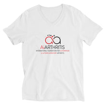 Load image into Gallery viewer, Logo Unisex Short Sleeve V-Neck T-Shirt
