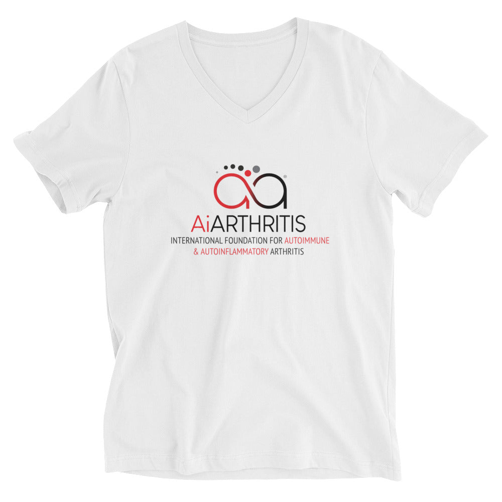 Logo Unisex Short Sleeve V-Neck T-Shirt