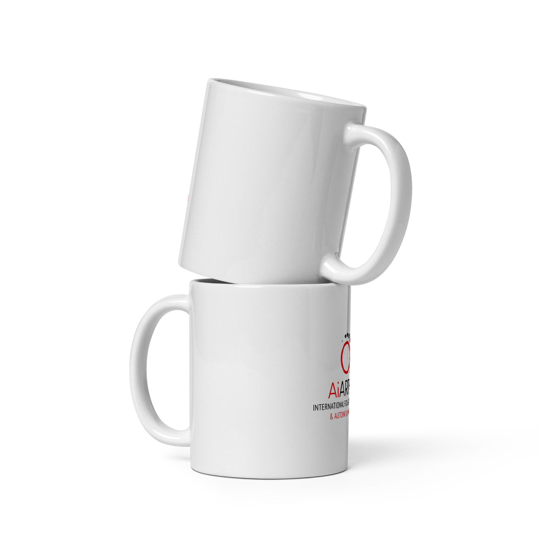 Logo White glossy mug