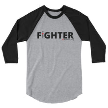 Load image into Gallery viewer, Fighter 3/4 sleeve raglan shirt
