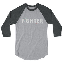 Load image into Gallery viewer, Fighter 3/4 sleeve raglan shirt
