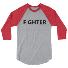 Load image into Gallery viewer, Fighter 3/4 sleeve raglan shirt
