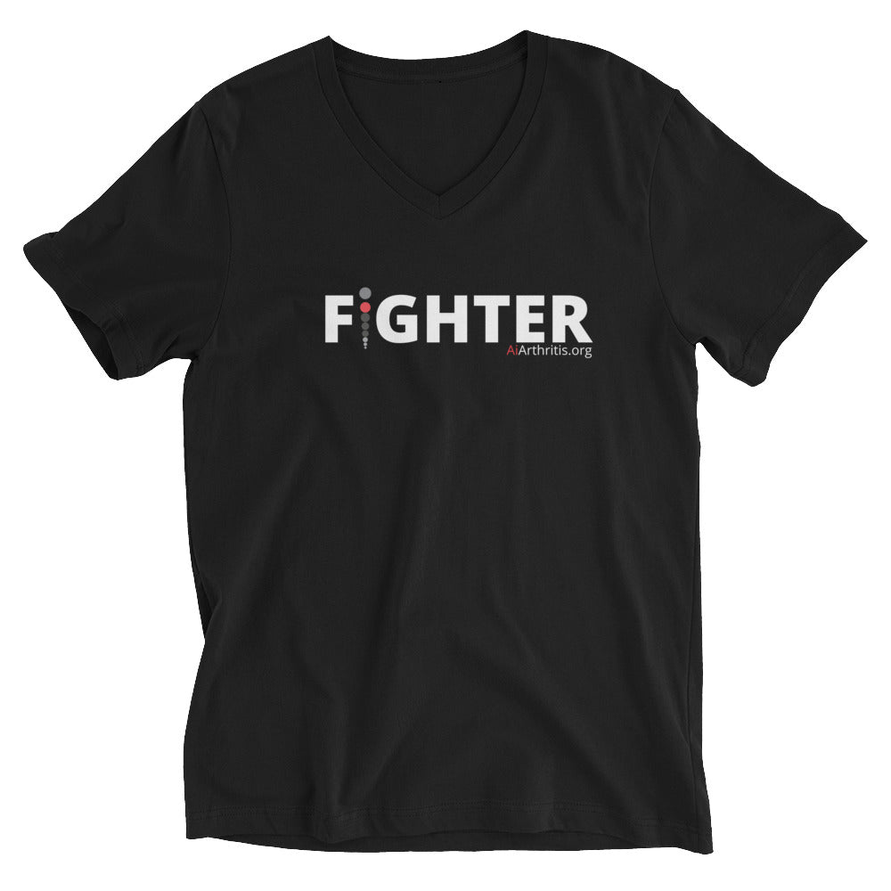 Fighter Unisex Short Sleeve V-Neck T-Shirt